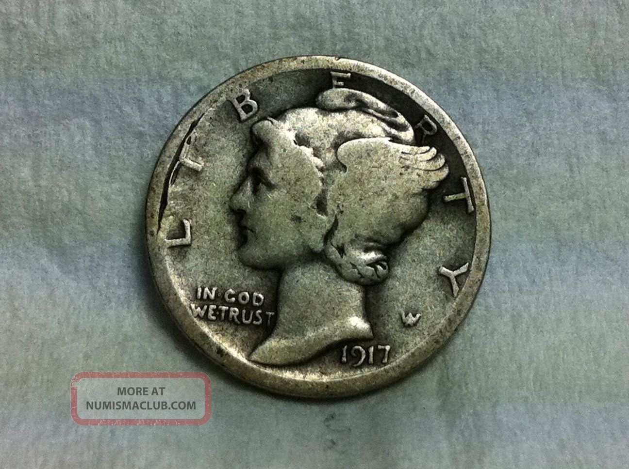 1917 Silver Mercury Dime Better Date& Grade