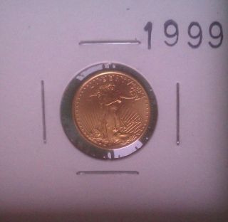1/10 Oz Gold American Eagle 1999 photo