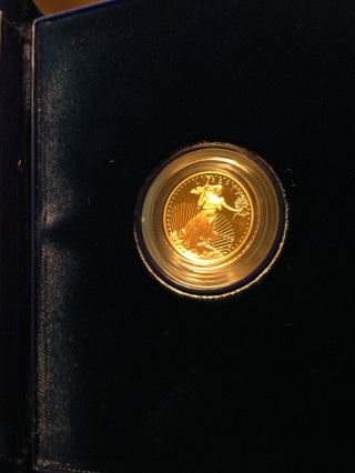 American Eagle One - Tenth Ounce Proof Gold Bullion Five Dollar Coin - 1996 photo