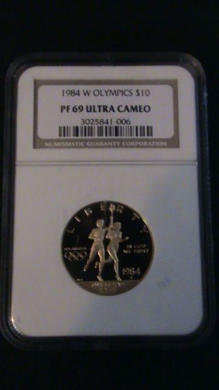 1984 W Olympics Pf - 69 Ultra Cameo $10 (16.  72 Grams) “look” photo
