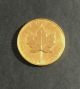 1986 1 Troy Oz.  Gold Canadian Maple Leaf Coin.  9999 Pure Gold Gold photo 1