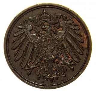 Germany,  Empire 1 Pfennig,  1896 A Coin photo