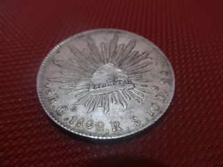 1892 Mexican Peso R.  S. photo