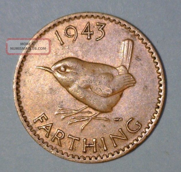 farthing coin bird