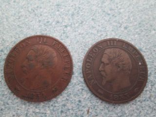 France 5 Centimes,  1853&1954 Emperor And Empress Visit To The Bourse photo