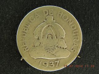 1937 Honduras 50 Centavos.  900 Silver photo