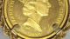 1991 Cook Islands 1/25 Oz.  22kt Gold $25 Coin,  Light Circ,  In 14kt Gold Bezel Coins: World photo 6