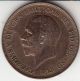 Bright Golden Toned 1928 King George V Penny (1d) Bronze British Coin UK (Great Britain) photo 1
