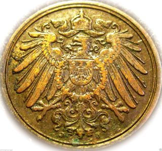 Germany - German Empire - German 1910j Pfennig Coin - Vintage photo