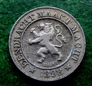 1898 Belguim 10 Centimes Coin Km 43 Sb1860 photo