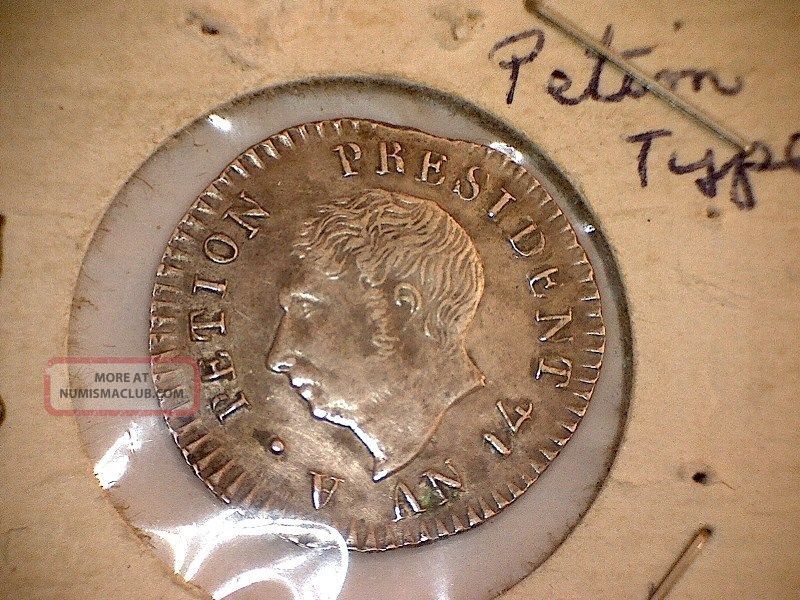 1817 Petion Type Coin North & Central America photo
