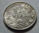 1914 - G Germany 1 Mark Silver Coin -.  1606 Troy Oz Asw - Au Details Germany photo 1
