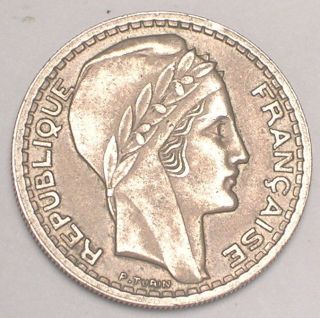 1946 France French 10 Francs Head Of Republic Coin Vf photo