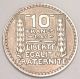 1946 France French 10 Francs Head Of Republic Coin Vf Europe photo 1