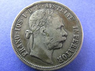 1883 Austria 1 Florin.  900 Silver.  3571 Asw photo
