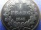 1845 - Bbfrance 1 Franc.  900 Silver Europe photo 4
