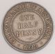 1929 Australia Australian Half 1/2 Penny King George V Coin Vf, Australia photo 1