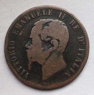 L1 Italy 10 Centesimi,  1867 N photo