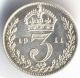 Great Britain: King George V: 3 Pence: 1911.  Prooflike UK (Great Britain) photo 1