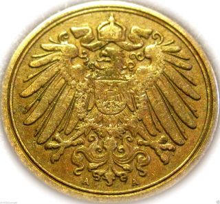 Germany - German Empire - German 1893a Pfennig Coin - Vintage photo