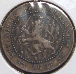 1878 Netherlands One Cent photo