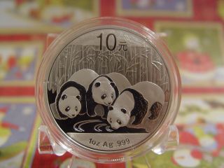 2013 1 Oz Chinese Silver Panda Coin.  999 Fine Silver photo