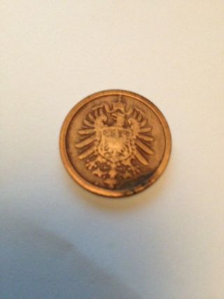 Coin Germany,  Empire 2 Pfennig,  1876 photo