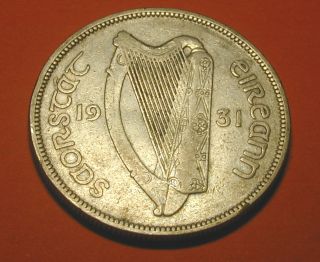 Ireland: Irish Half Crown 1931.  Silver photo