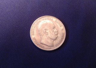 1876 B Germany 5 Mark Silver Coin photo