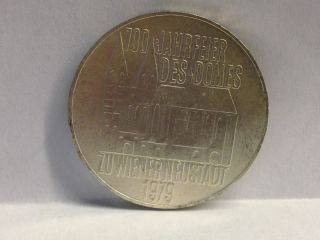 1979 Austria 100 Schilling 700th Anniversary Silver Coin.  640 Silver 24 Grams photo