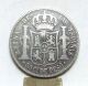 1868 Spanish Philippines 50 Centavos Silver Coin,  Queen Isabel Ii,  Counter Mark Philippines photo 1