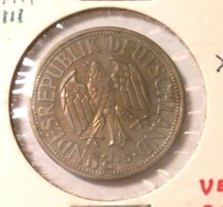 German Coin K111 2 Marks D1951 Xf Very Rare photo