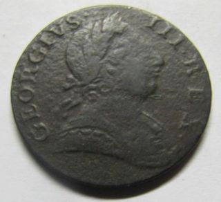 Great Britain 1775 Half Penny,  George Iii photo