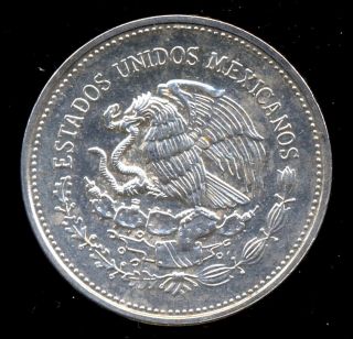 334 - Indalo - Mexico.  Lovely Silver 100 Pesos 1985.  Unc - photo