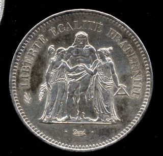 329 - Indalo - France.  Lovely Silver 50 Francs 1977 photo