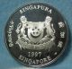 1997 Singapore Save The Children Unicef.  925 Silver World Coin Proof Asia photo 1