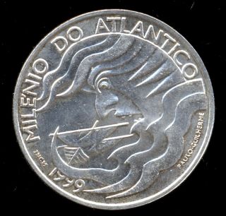 320 - Indalo - Portugal.  Lovely Silver 1000 Escudos 1998.  Km 707.  Uncirculated photo