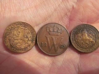 (l194) - Netherlands - 3 X 1 Cent - 1863 And 1878 (2 Times) photo