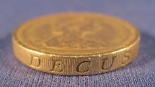 One Pound England English Coin Money 1983 Europe Elizabeth Ii photo