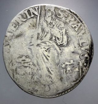 Papal States - Camerino - - - Silver Giulio - Pope Paul Iii - 1534 - 49 - - - Rare photo