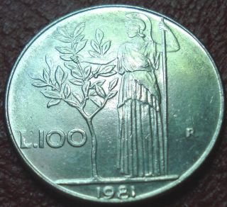 1981 - R Italy 100 Lire In Ef - Au photo