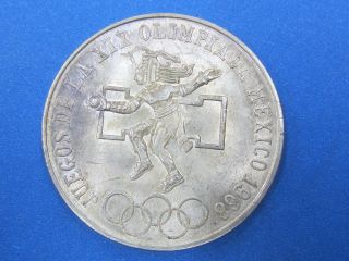 Mexico 25 Pesos 1968 Juegos De La Xix Olimpiada Coin 13 photo