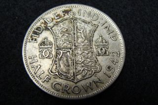 1942 Silver Half Crown - Great Britain photo