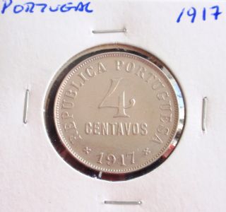 Portugal - 4 Centavos - 1917 photo