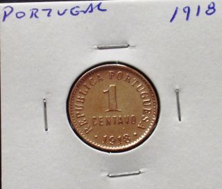 Portugal - 1 Centavo - 1918 photo
