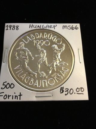 1988 500 Forint Hungry Proof Coin photo