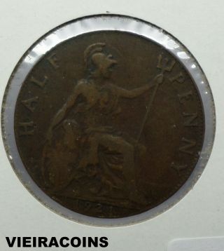 1921 Great Britain Half Penny - Coin - 5068 photo