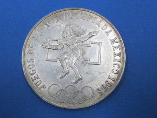 Mexico 25 Pesos 1968 Juegos De La Xix Olimpiada Coin 11 photo