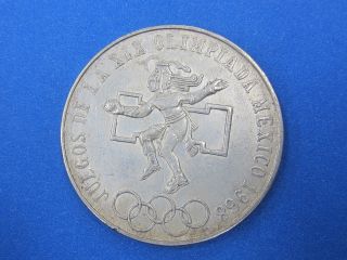 Mexico 25 Pesos 1968 Juegos De La Xix Olimpiada Coin 10 photo