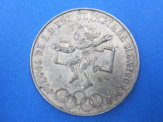 Mexico 25 Pesos 1968 Juegos De La Xix Olimpiada Coin 9 photo